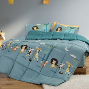 ΠΑΙΔΙΚΟ ΠΑΠΛΩΜΑ ΜΟΝΟ WILD DANCE 160X220 NEF-NEF HOMEWARE PETROL