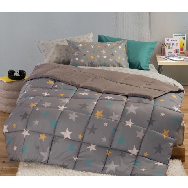 ΠΑΙΔΙΚΟ ΠΑΠΛΩΜΑ ΜΟΝΟ STARS ABOVE 160X220 NEF-NEF HOMEWARE SILVER