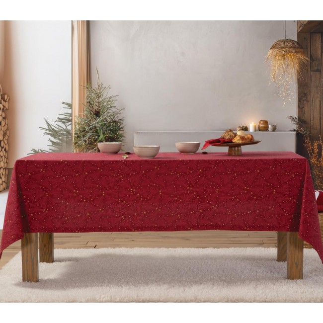 ΧΡΙΣΤΟΥΓΕΝΝΙΑΤΙΚΟ ΤΡΑΠΕΖΟΜΑΝΤΗΛΟ DECEMBER 140X180 RED