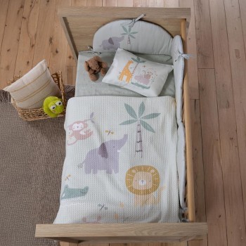 ΚΟΥΒΕΡΤΑ ΒΑΜΒ ΠΙΚΕ SAVANA 110X150 GREEN