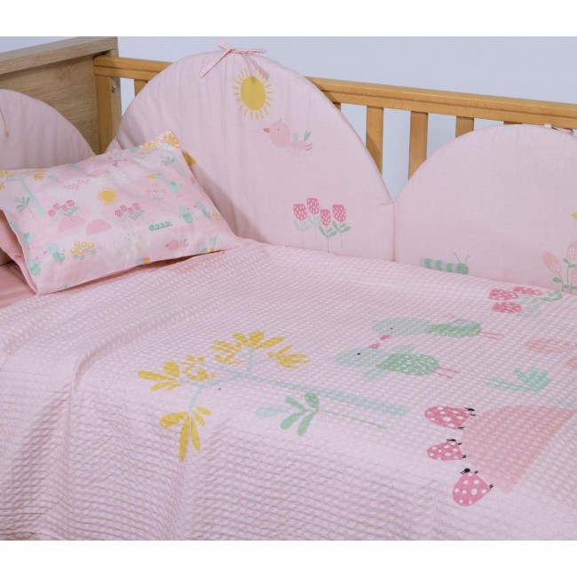 ΚΟΥΒΕΡΤΑ ΒΑΜΒ ΠΙΚΕ SPRING HAPINESS 110X150 PINK