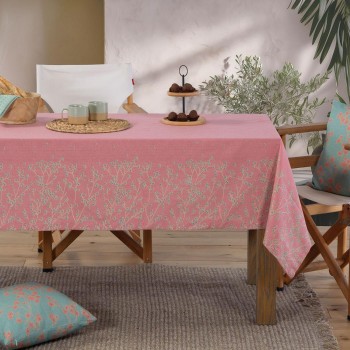 ΤΡΑΠΕΖΟΜΑΝΤΗΛΟ ΒΑΜΒ-ΠΟΛ FLORIVA 140X180 CORAL