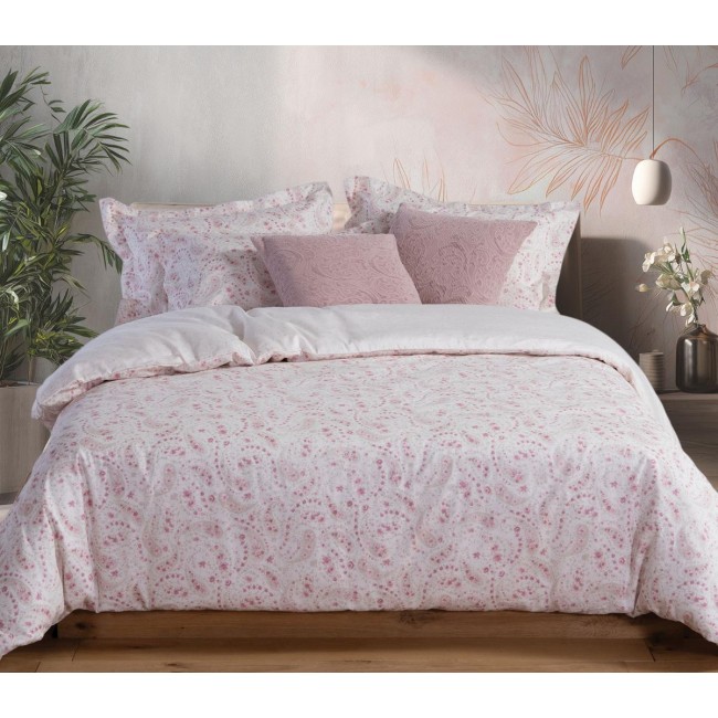 ΣΕΝΤΟΝΙ ΒΑΜΒ.MIRELLE ΣΕΤ Υ/ΠΛΟ 240X270 ECRU/PINK