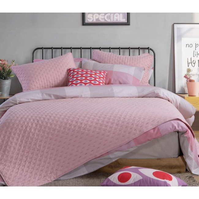 ΚΟΥΒΡ-ΛΙ ΜΙΚΡ-ΠΟΛ ADELLE 230X240 ROSE
