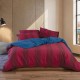 Σετ Παπλωματοθήκη Βαμβακερή Υπέρδιπλη Casual Vertia 240x230 BORDO Nef Nef Homeware