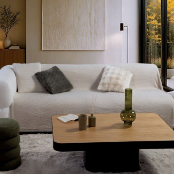 Ριχτάρι Πολυθρόνας Edinber 130x180 ECRU Nef Nef Homeware
