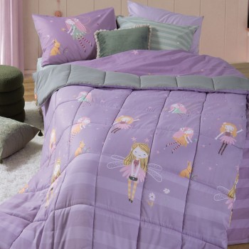 Πάπλωμα Παιδικό Μονό Fairy Tale 160x220 MAUVE Nef Nef Homeware