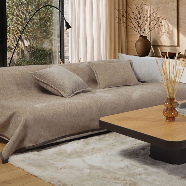 Ριχτάρι Τριθέσιου Καναπέ Tanger 26 180x300 BEIGE/L.GREY Nef Nef Homeware