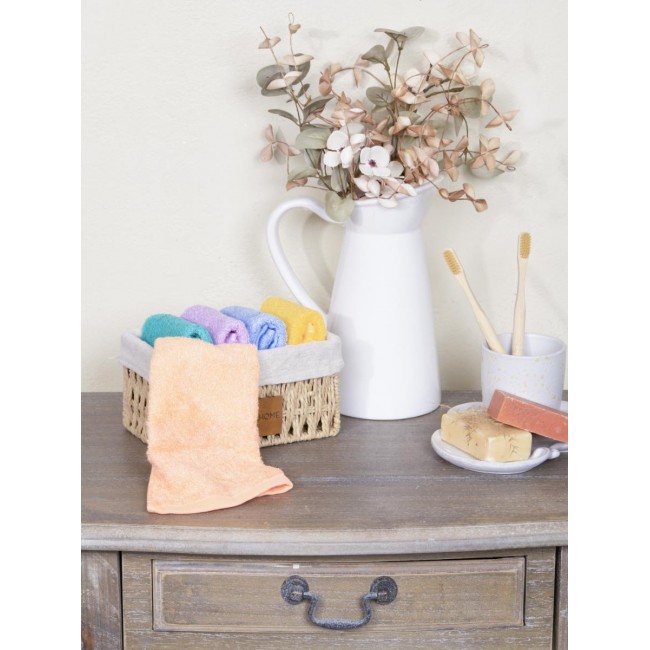 Καλαθάκι με 5 τεμάχια Λαβέτες - Bamboo Nest