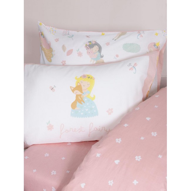 Σετ Σεντόνια Μονά με Λάστιχο - Forest Fairy