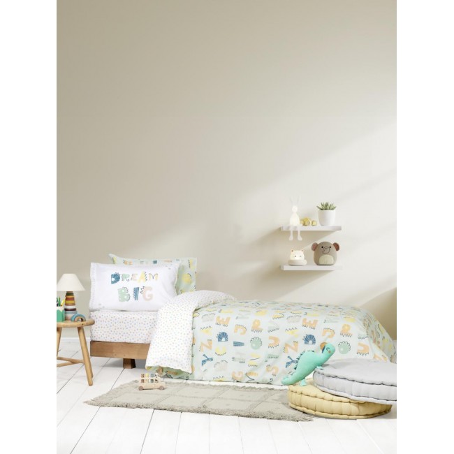 Σετ Σεντόνια Μονά με Λάστιχο - Dream Big