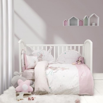 Σετ Σεντόνια Κούνιας με Λάστιχο - Ballet Bunny