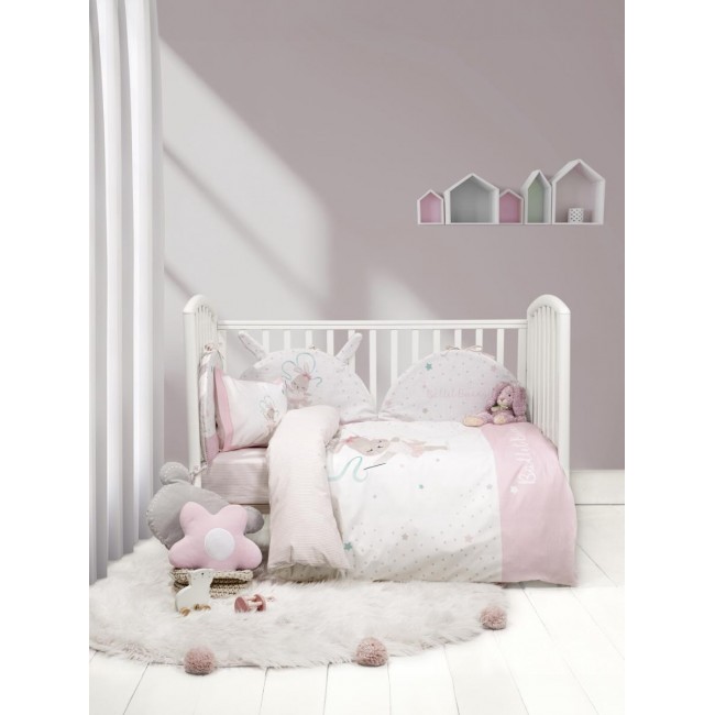 Σετ Σεντόνια Κούνιας με Λάστιχο - Ballet Bunny