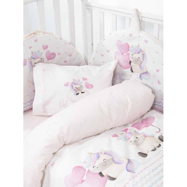 Σετ Σεντόνια Κούνιας με Λάστιχο - Luni Uni