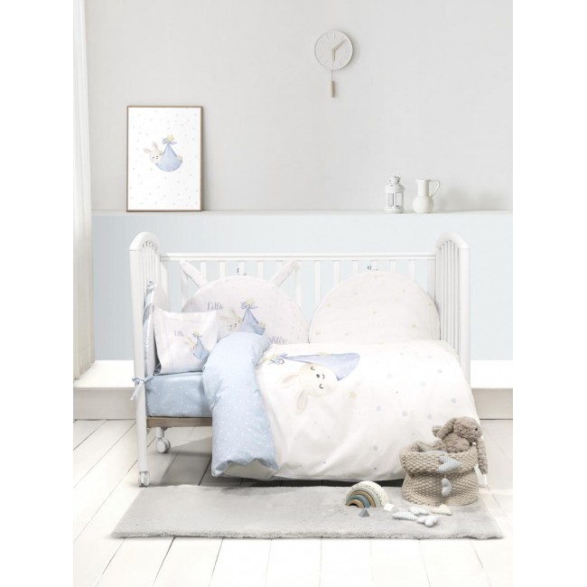 Σετ Σεντόνια Κούνιας με Λάστιχο - Little Mister