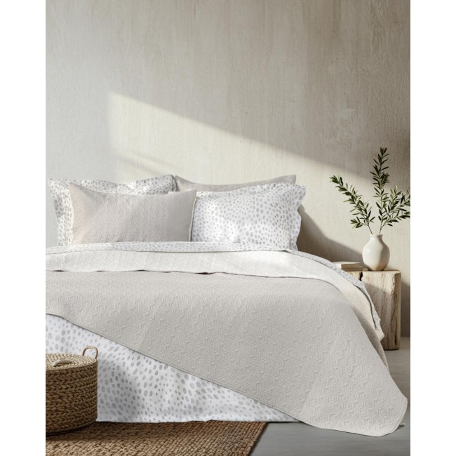 Κουβερλί Υπέρδιπλο 220x240 - Orion Sand Beige / Light Beige