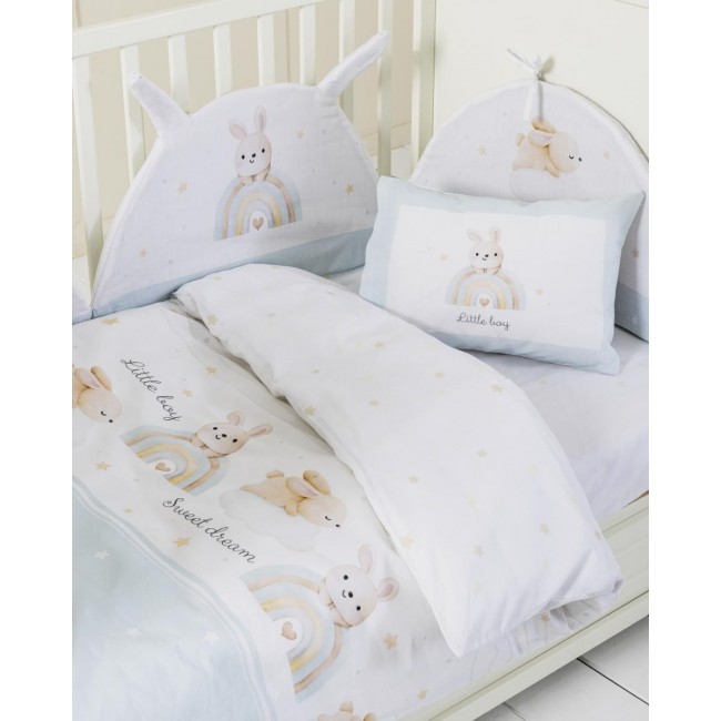Σετ Σεντόνια Κούνιας με Λάστιχο - Petit Bebe