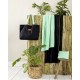 Τσάντα Θαλάσσης 37x54 - Riva Black / Emerald